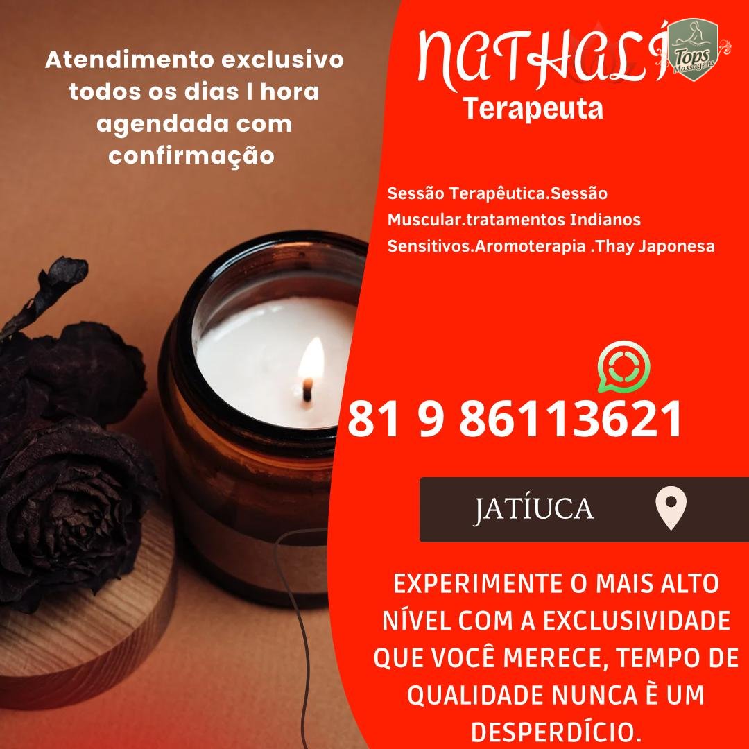 Massagem Sensual Maceió - Tops Massagens - Nathali Terapeuta