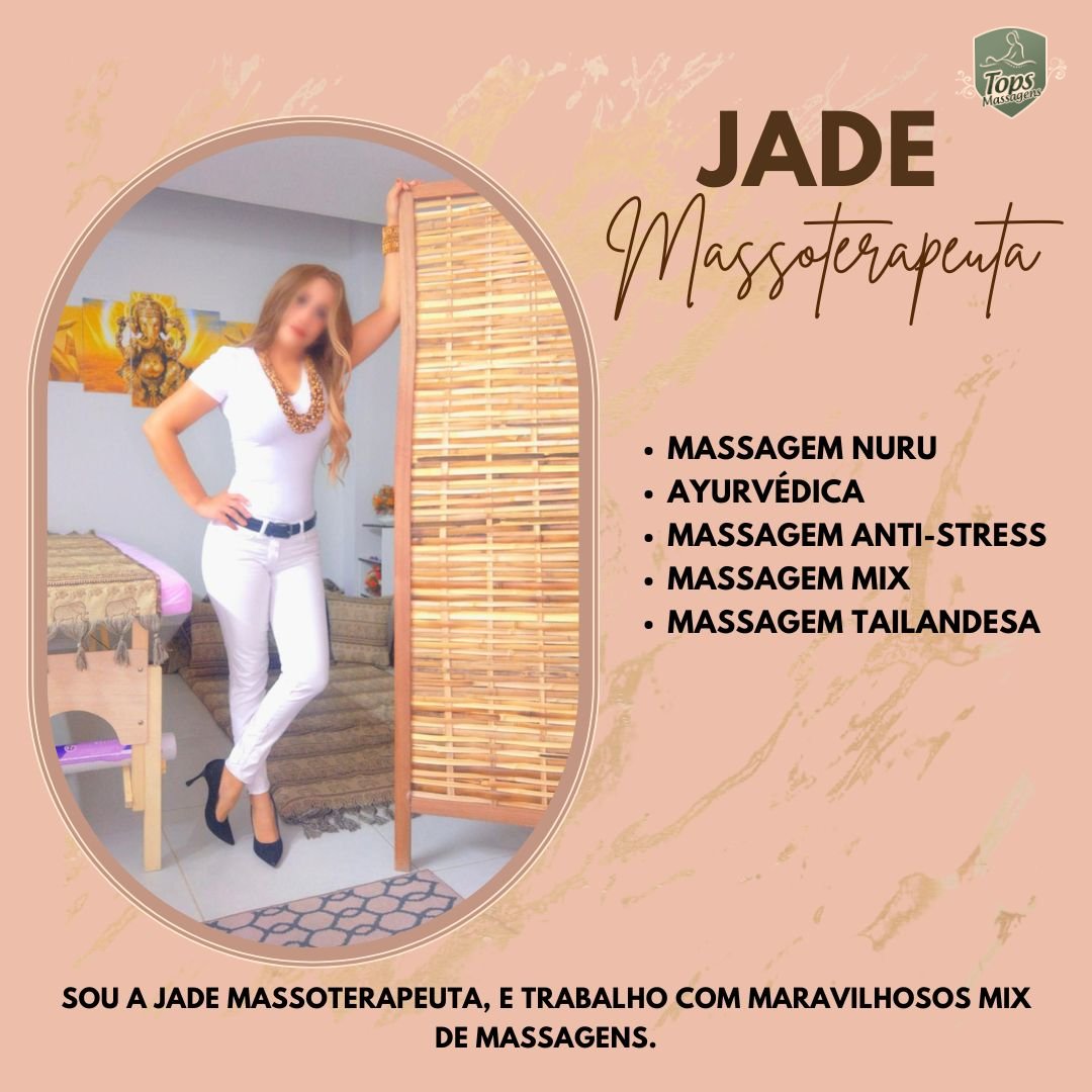 Acompanhantes Virtual - Tops de Maceió - Jade Massoterapeuta