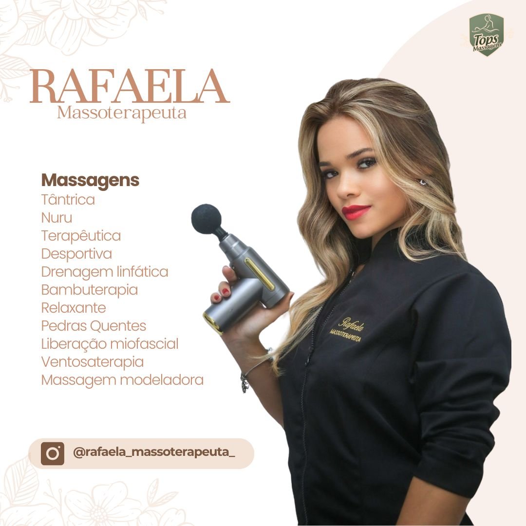 Massagem Sensual Maceió - Tops Massagens - Rafaela Massoterapeuta